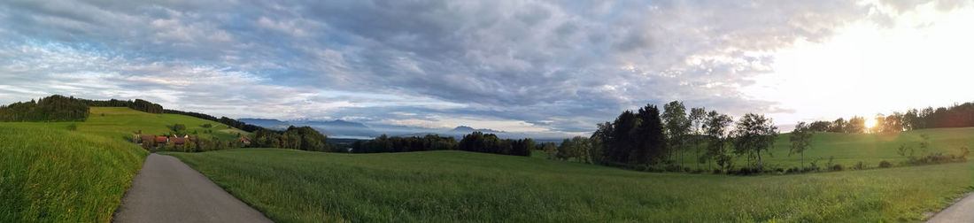 Panoramic view of landscape against sky