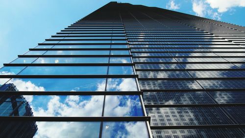 Low angle view of modern building