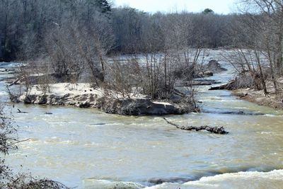 River flowing through rocks