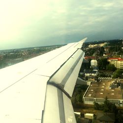 Cropped image of train on road