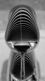 Close-up of metal wheel