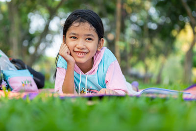 Portrait of smiling girl