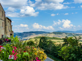 Scenic view of landscape against sky