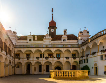 View of historic building against clear sky