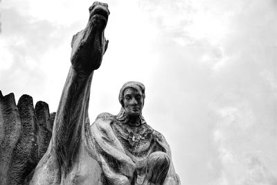 Low angle view of statue