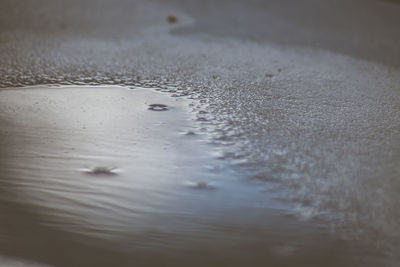 Full frame shot of wet glass