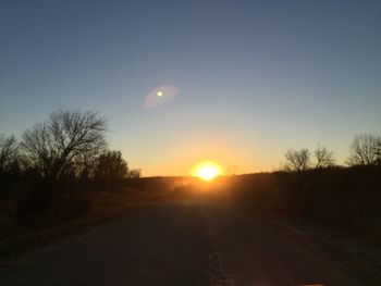 Scenic view of silhouette landscape against sky during sunset