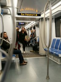 Interior of train