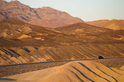 Scenic view of desert against sky