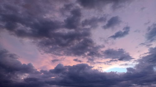 Low angle view of clouds in sky