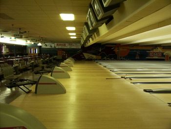 Empty benches in the dark