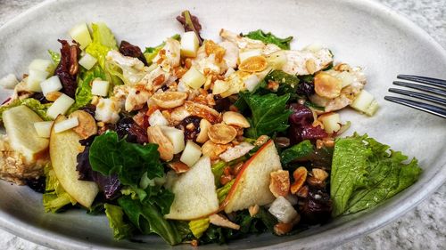 Close-up of food in plate