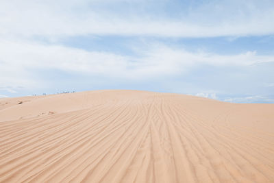 Scenic view of desert against sky