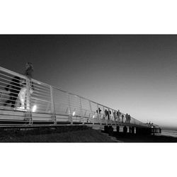 Low angle view of bridge against sky