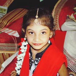 Close-up portrait of girl