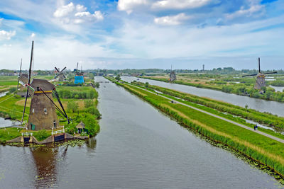 Scenic view of river against sky