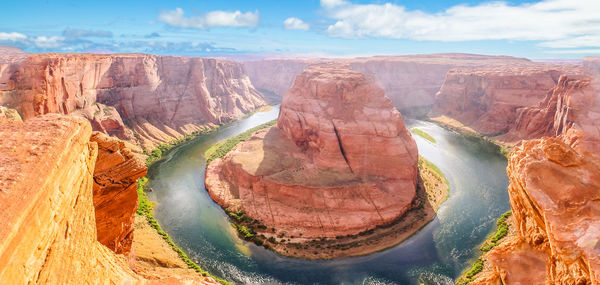 Panoramic view of horseshoe bend