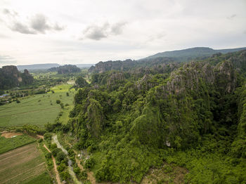 Scenic view of landscape against sky