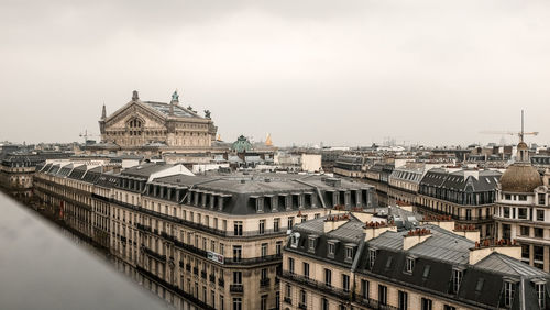 Buildings in city against sky