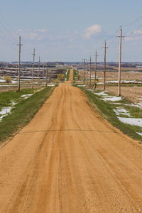 Road amidst landscape against sky