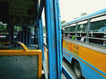 View of bus stop