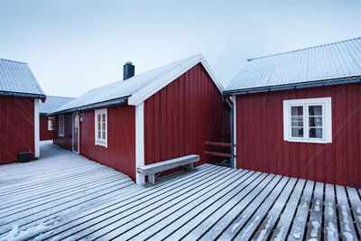 Exterior of building against clear sky