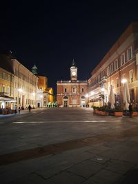 City street at night