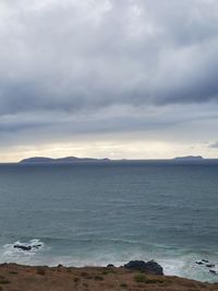 Scenic view of sea against sky