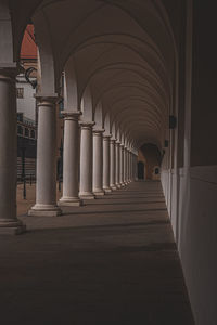 Empty corridor of building