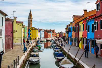 Boats in canal