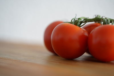 Close-up of tomatoes on table