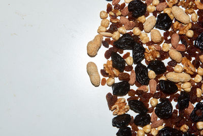 Close-up of fruits against white background