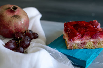 Close-up of apple on table