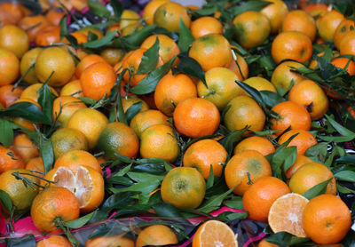 Full frame shot of fruits for sale at market stall