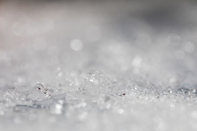 Full frame shot of frozen water