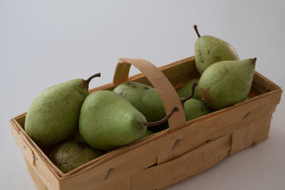 Close-up of apples in basket