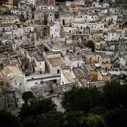 High angle shot of townscape