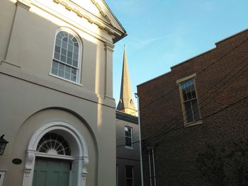 Low angle view of building against sky