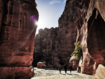 View of rock formations