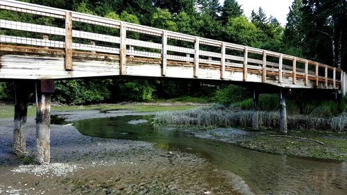 Footbridge over river