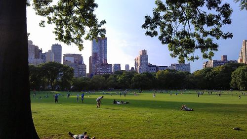 People in park