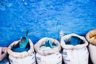 Close-up of tree against blue sky