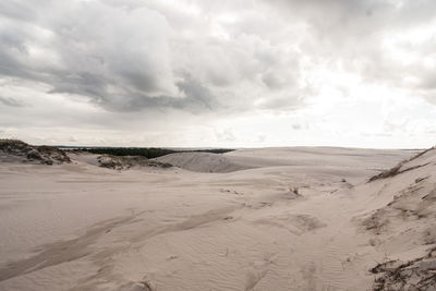 Scenic view of desert against sky