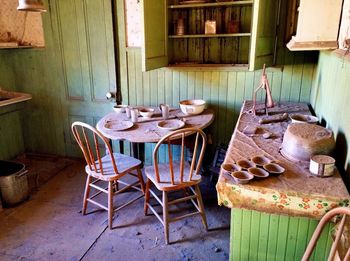 Interior of abandoned house