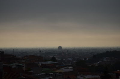 High angle view of city