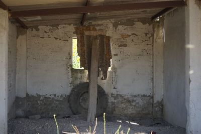 Weathered wall of old building