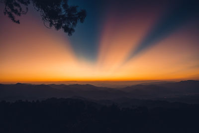 Scenic view of sunset sky