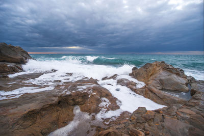 Scenic view of sea against sky