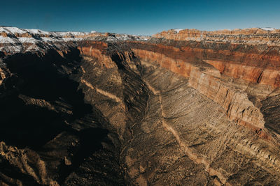 View of rock formations