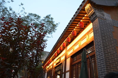 Low angle view of building against sky